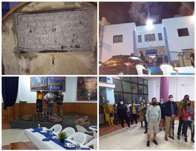 Collage de fotos del homenaje de anoche/TA.